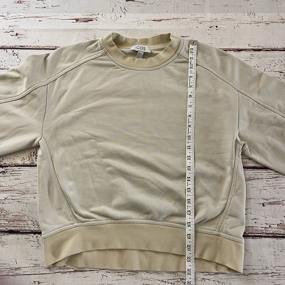 COS Jumper Sweater‎ Womens Beige Sweatshirt Crew Long Sleeve Pullover XS